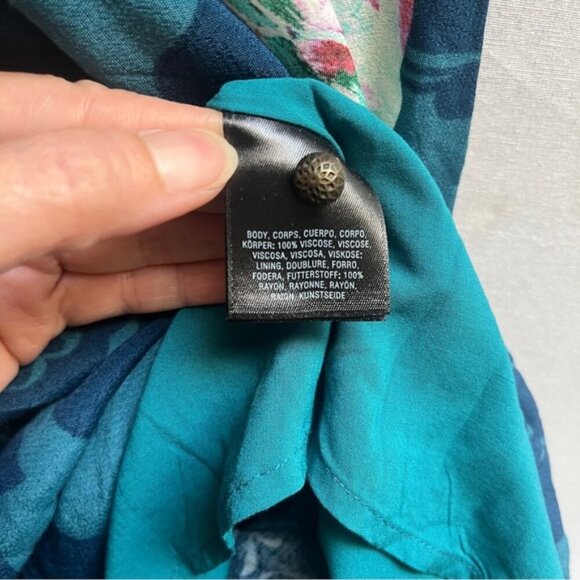 Maeve Anthropologie Ella Cold Shoulder Flowy Floral Dress sz 8 - Picture 6 of 11